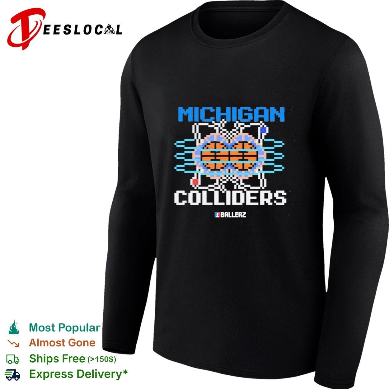 Michigan Colliders Ballerz basketball T-shirt