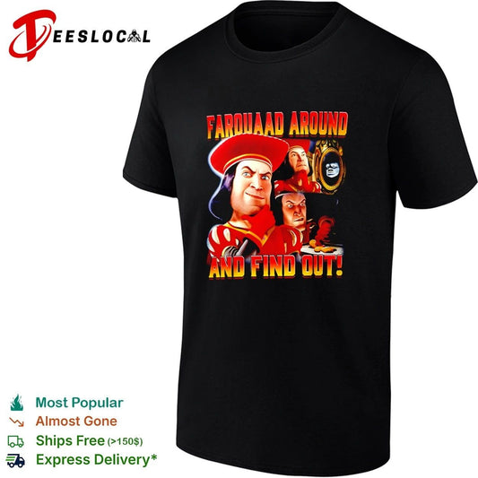 Farquaad Around and Find Out Shrek Gingerbread Man T-shirt