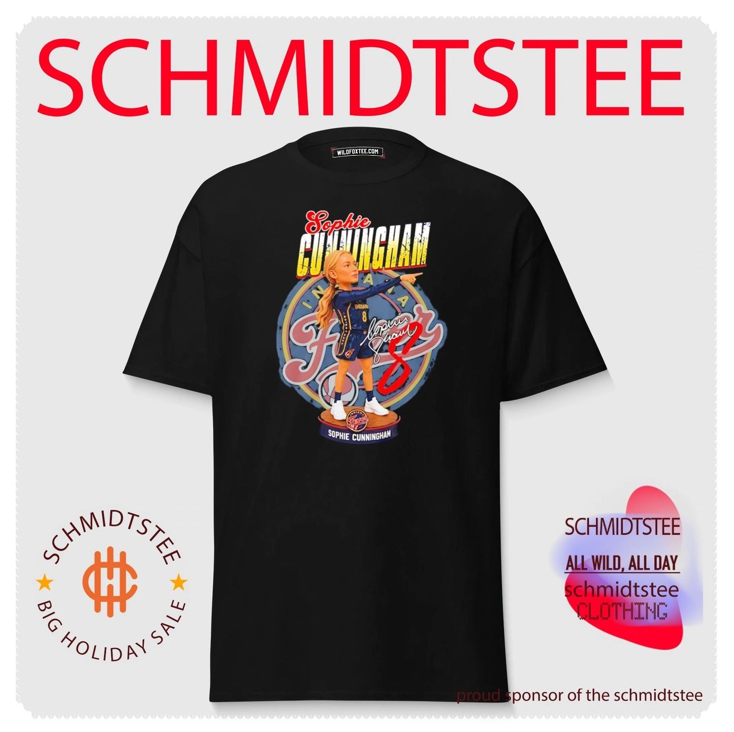 Indiana Fever Sophie Cunningham pointing chibi vintage shirt