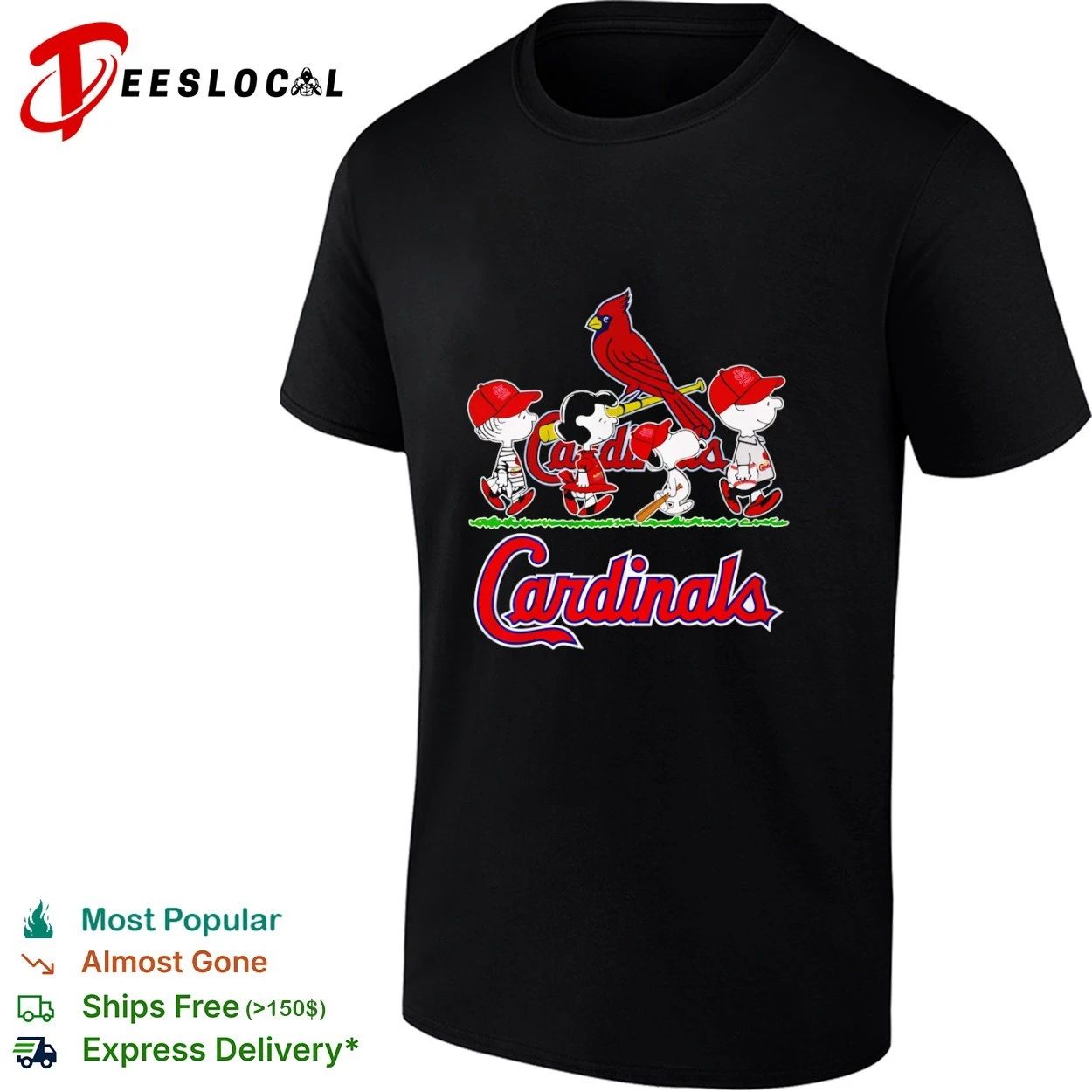 Peanuts Characters St Louis Cardinals T-shirt