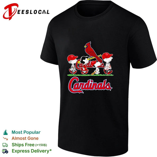Peanuts Characters St Louis Cardinals T-shirt