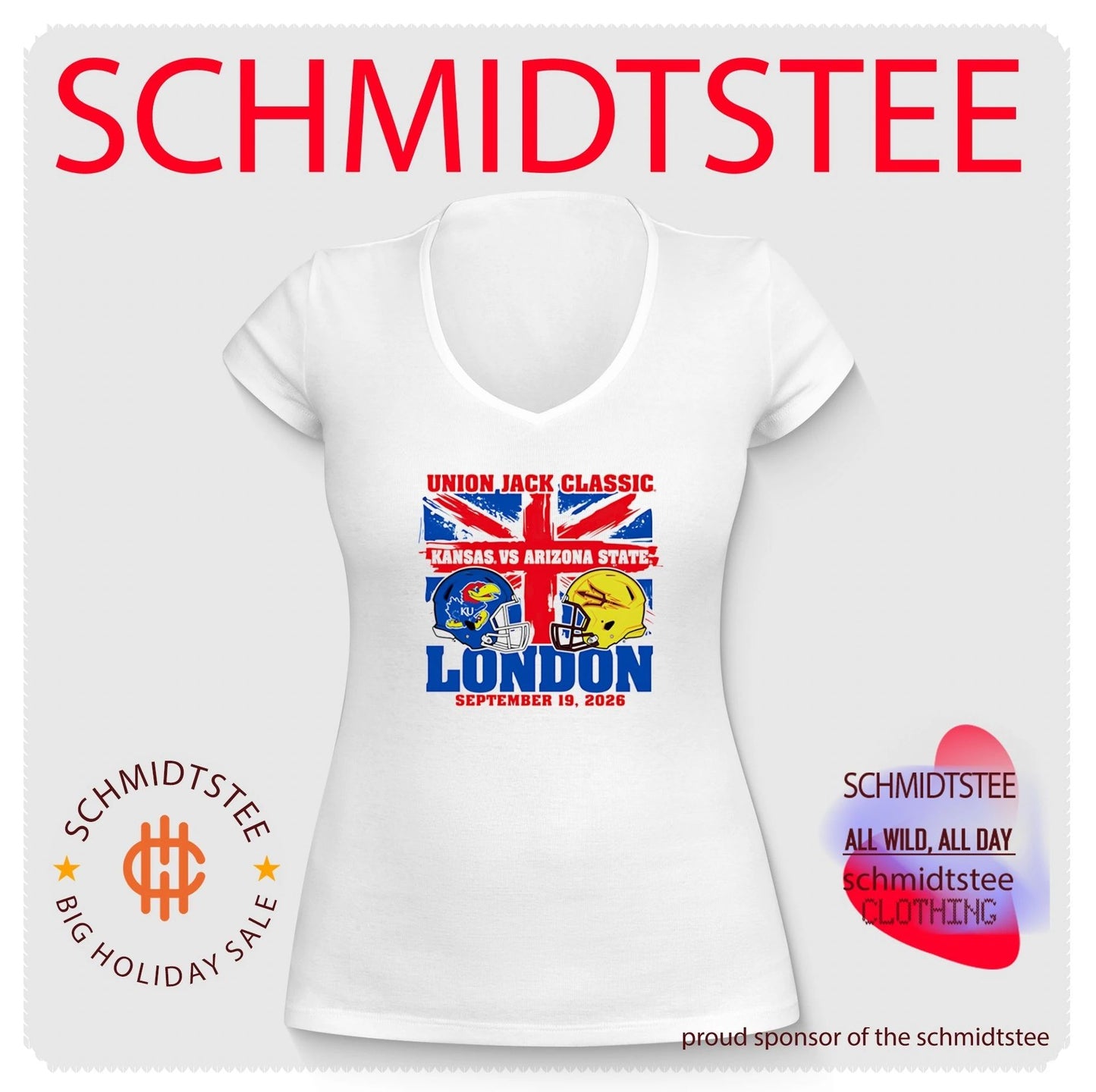 Union Jack Classic Kansas Jayhawks vs Arizona State London 2026 shirt