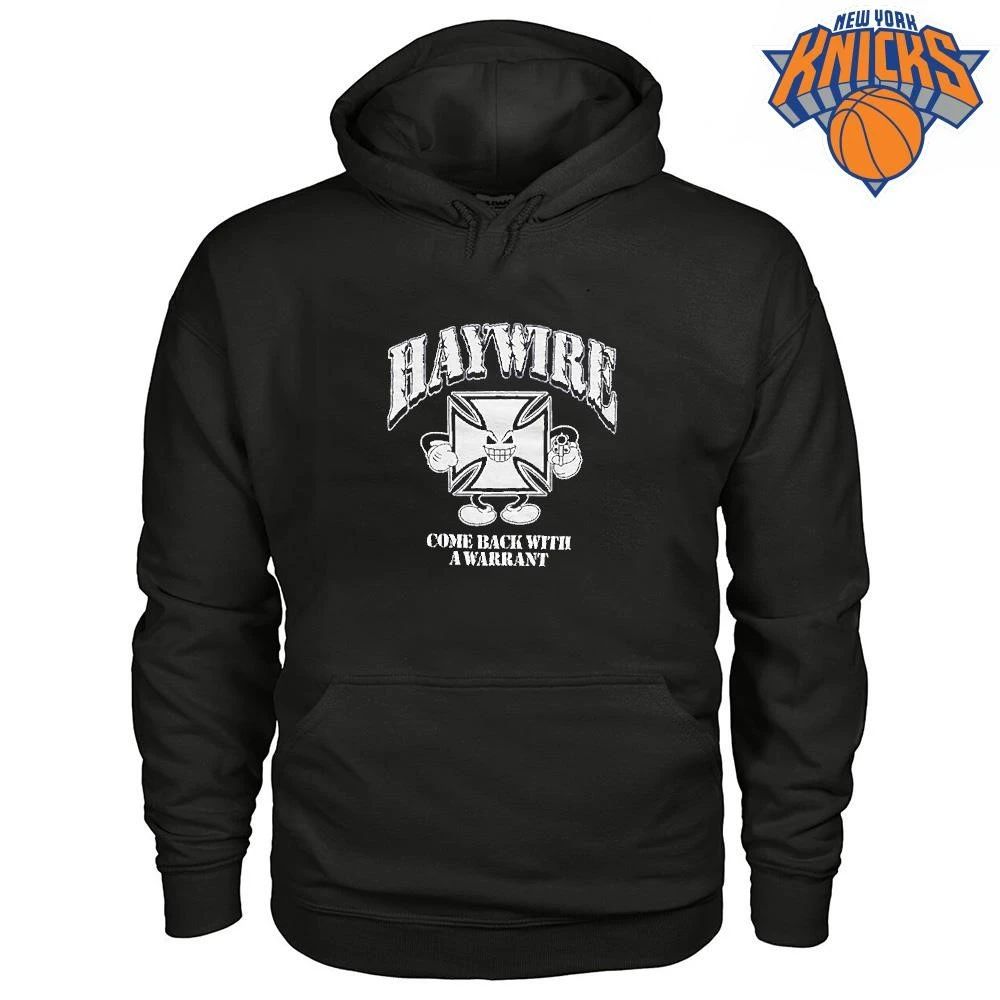 Haywire come back with a warrant maltese cross mascot with gun shirt