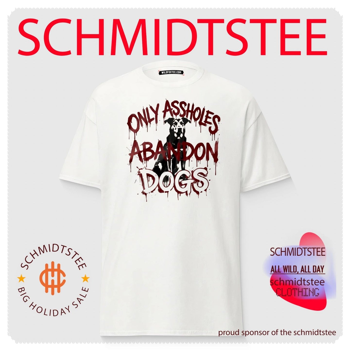 Only Assholes Abandon Dogs dog rescue animal welfare shirt