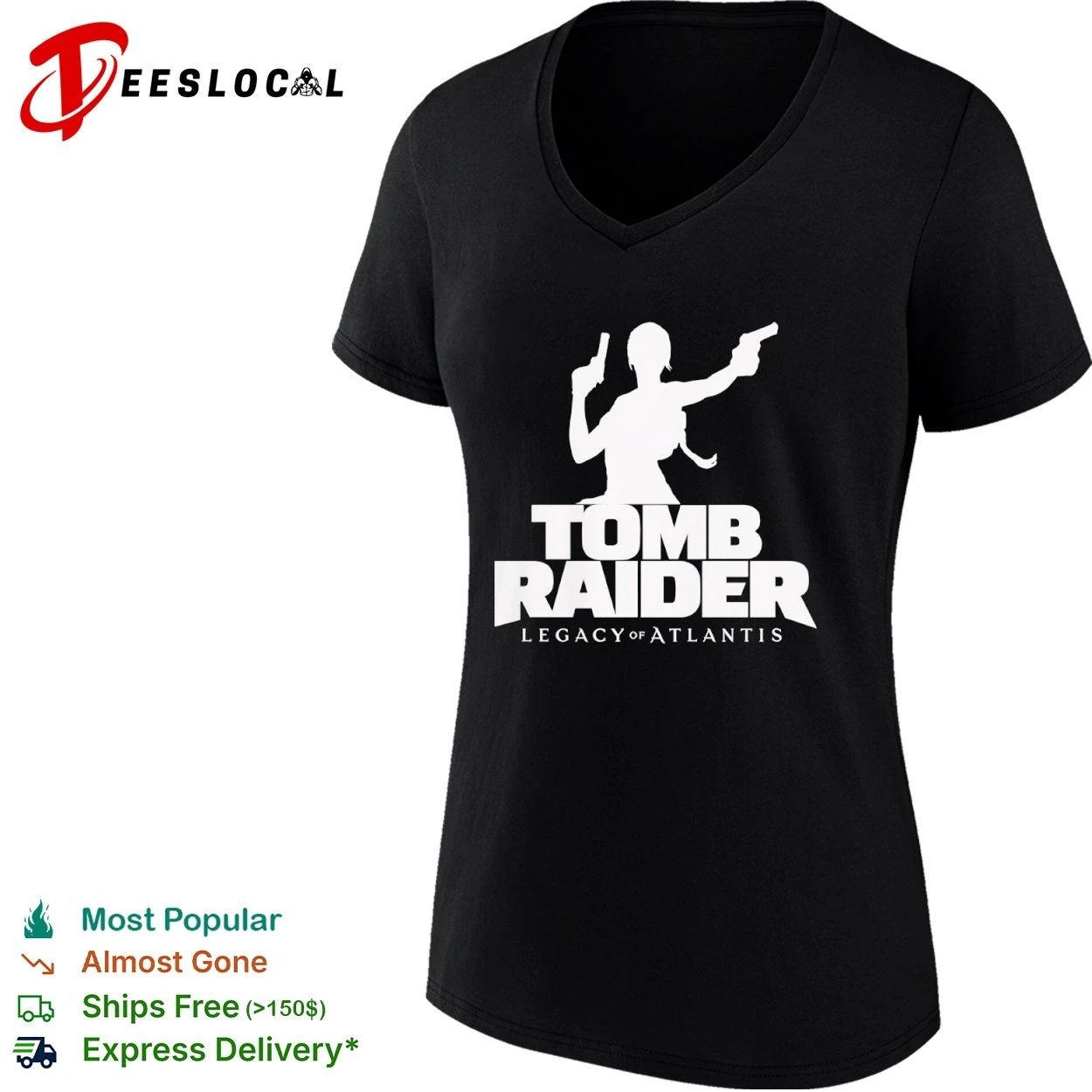Tomb Raider Legacy of Atlantis Lara Croft T-shirt
