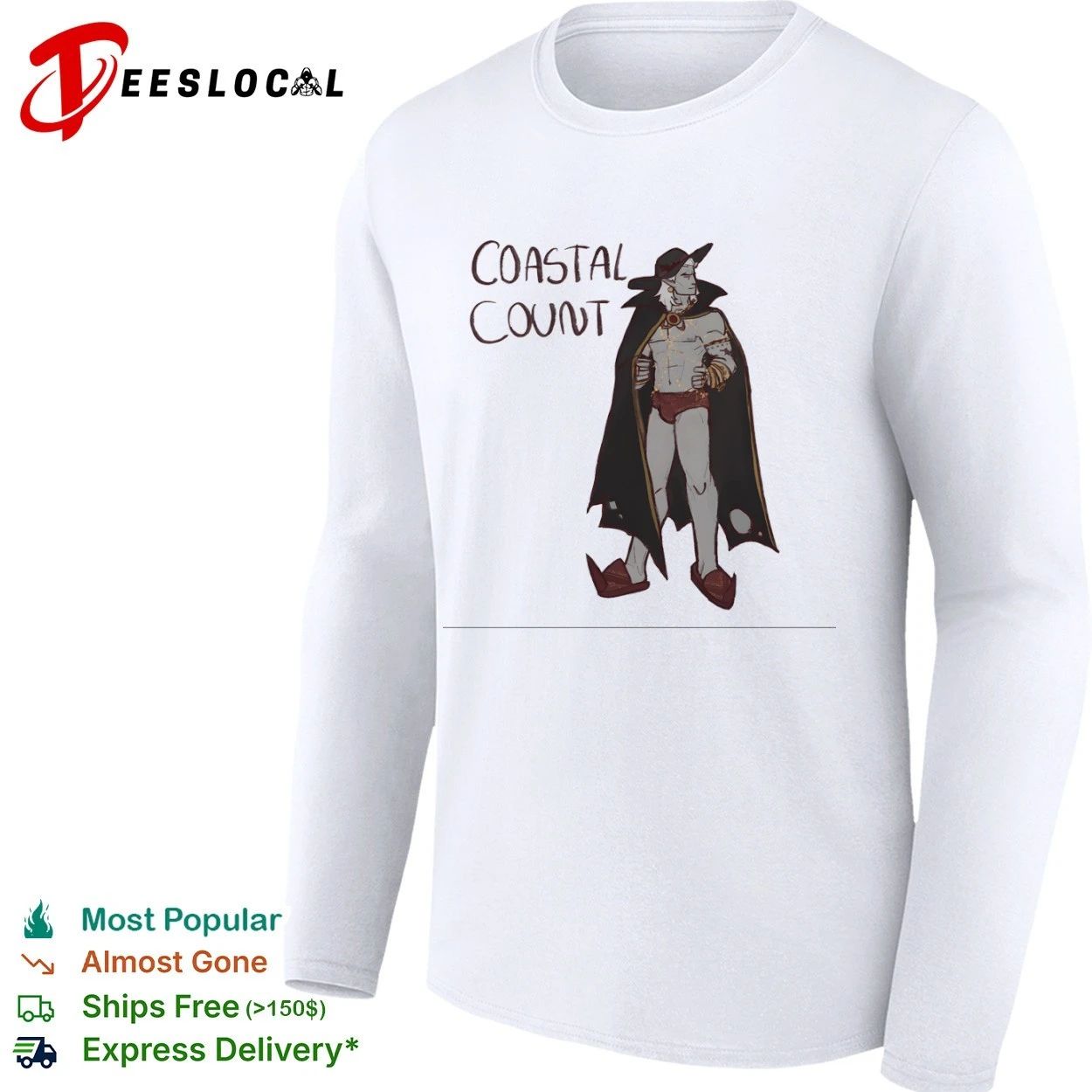 Coastal Count vampire fantasy character T-shirt