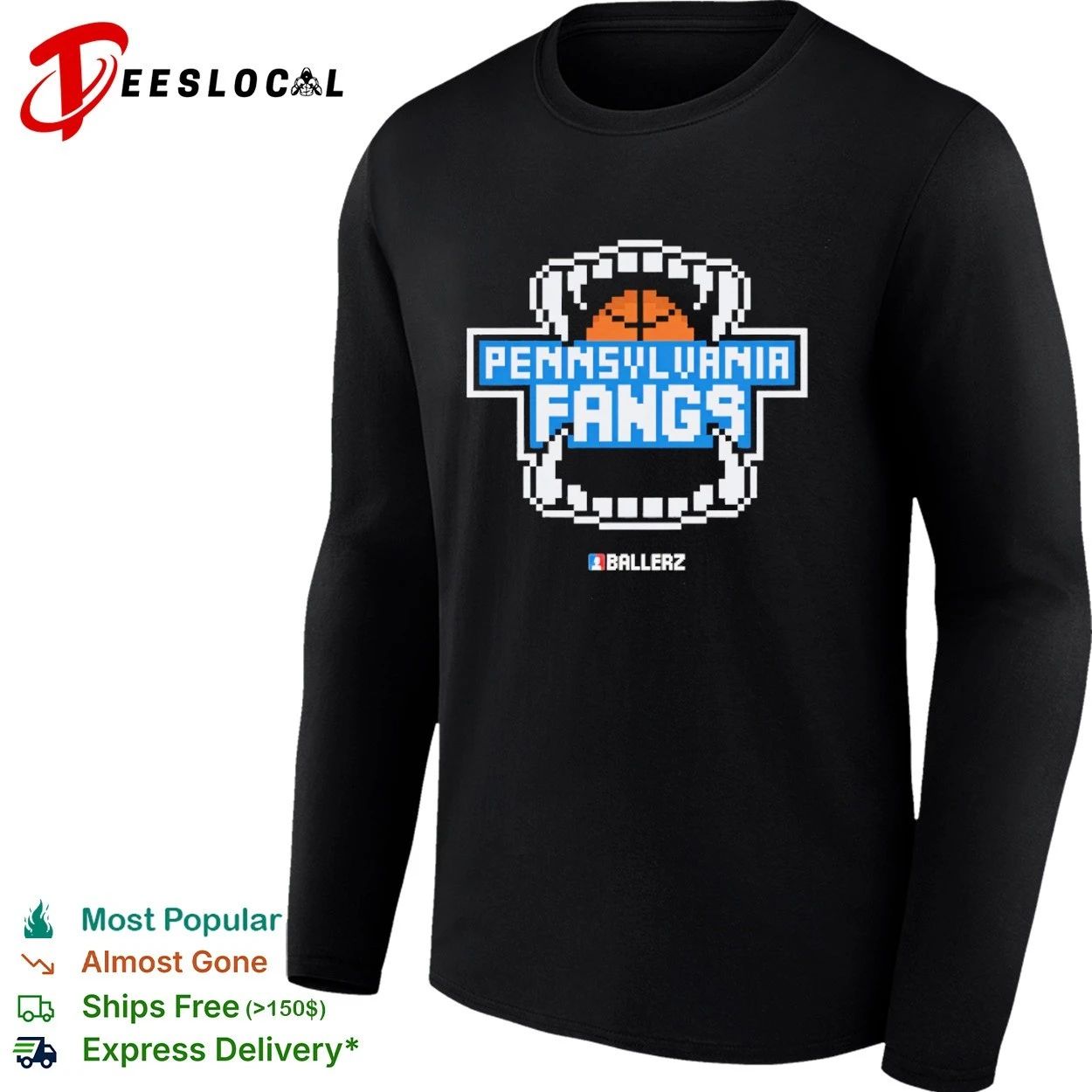 Pennsylvania Fangs Ballerz basketball T-shirt