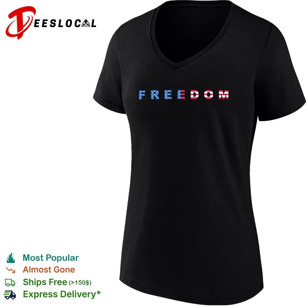 Freedom 250th Anniversary USA Patriotic T-shirt