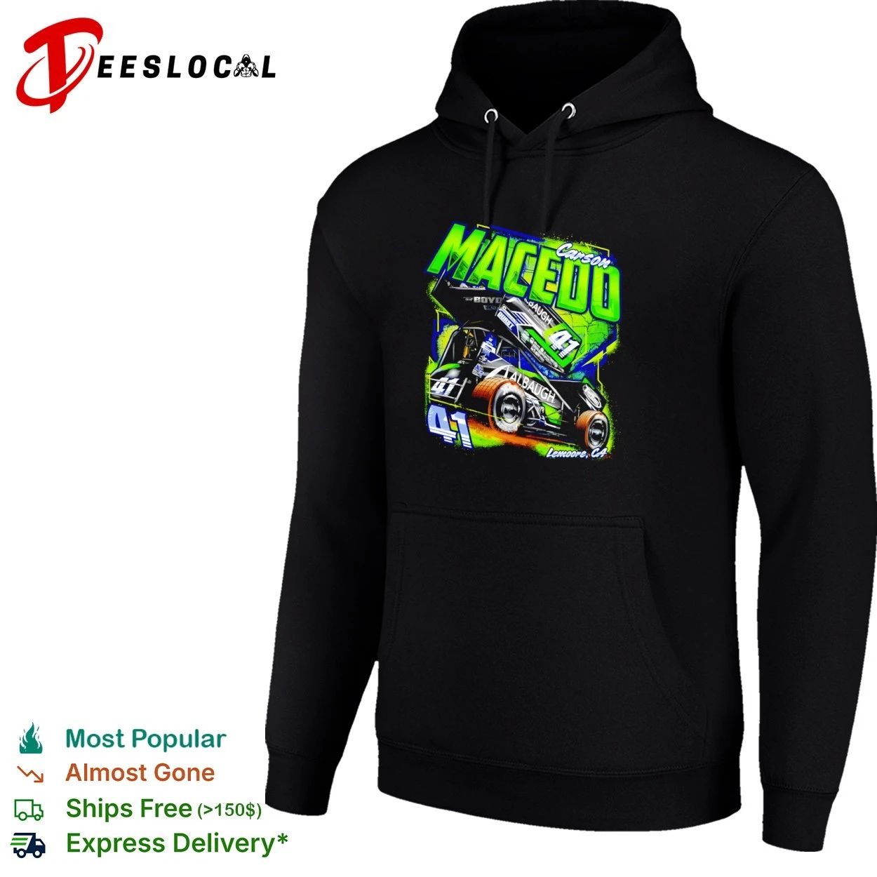 Carson Macedo 41 Albaugh Sprint Car Lemoore CA T-shirt