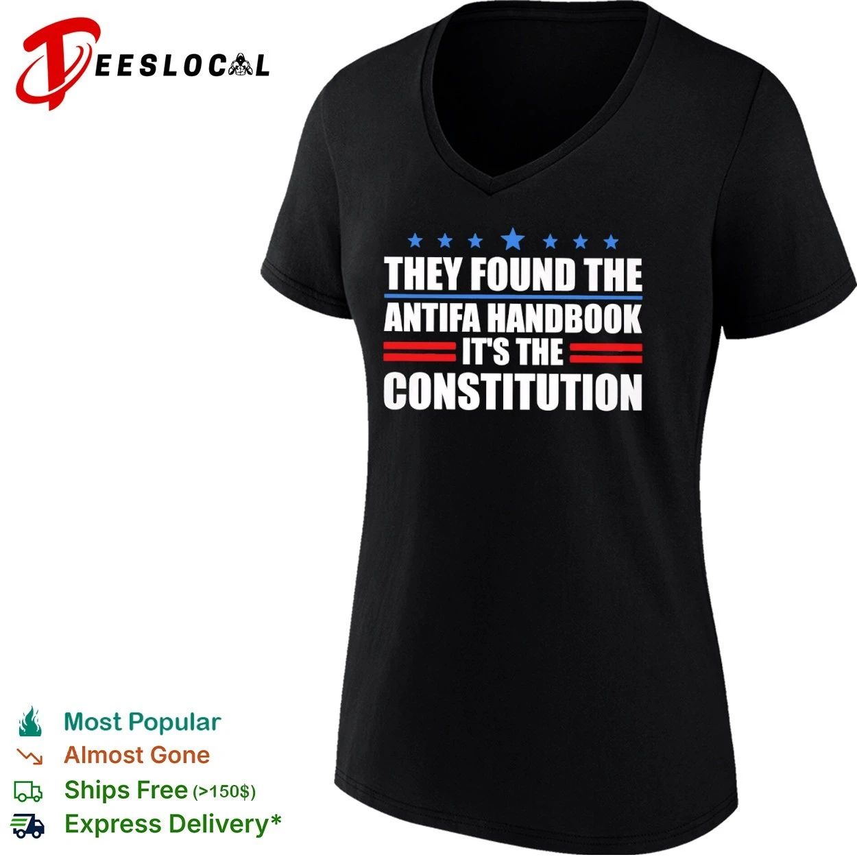 They Found the Antifa Handbook It Is the Constitution T-shirt