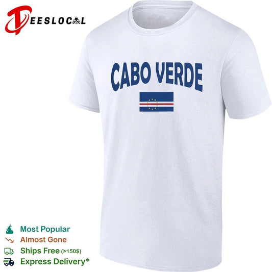 Cabo Verde World Cup Flag Soccer National Team T-shirt