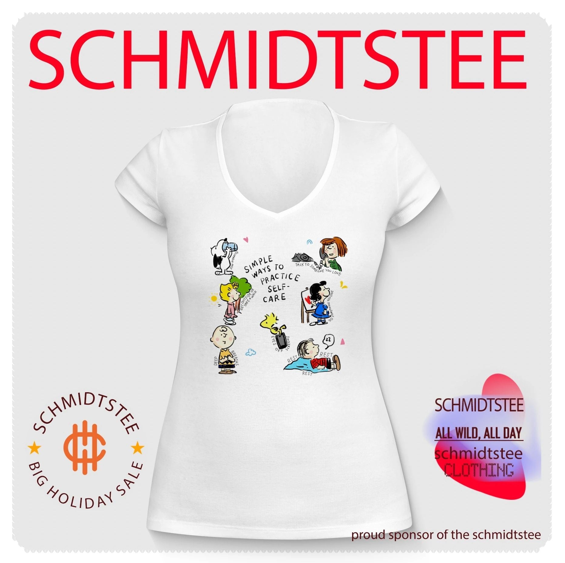 Peanuts Simple Ways to Practice Self-Care shirt