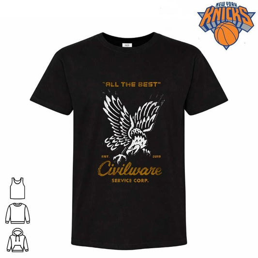 Civilware Service Corp All The Best Est 2013 Distressed Flying Eagle Vintage Shirt