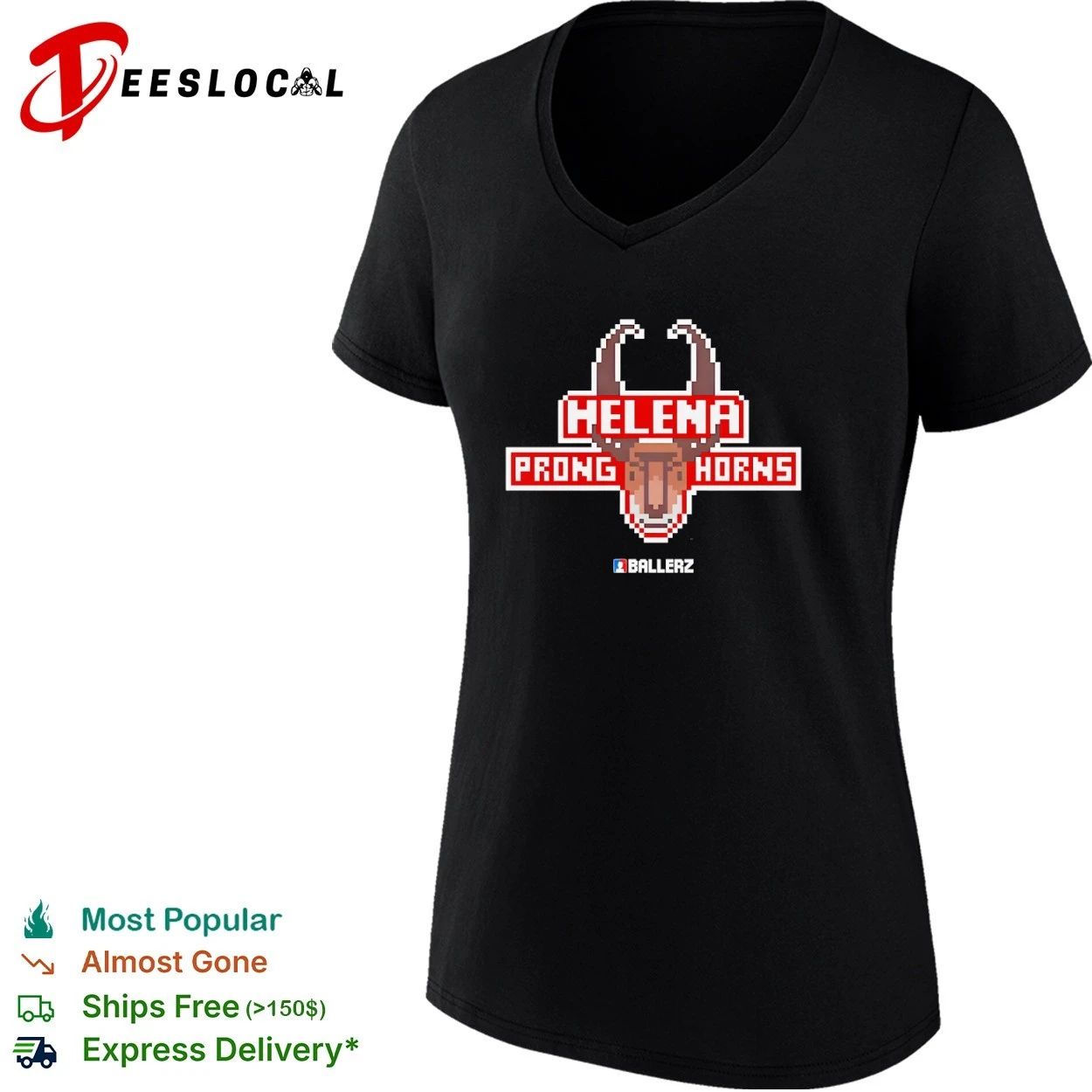 Helena Prong Horns Ballerz Pronghorns T-shirt