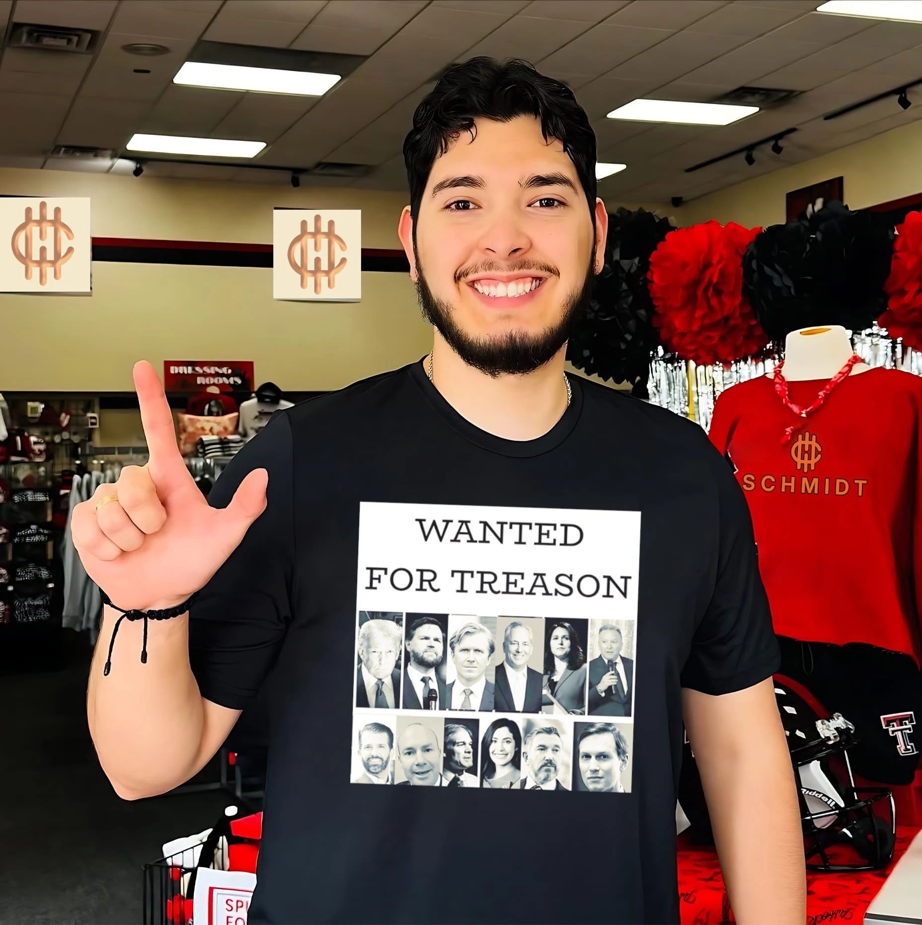 Wanted for treason Donald Trump JD Vance Tulsi Gabbard Jared Kushner shirt