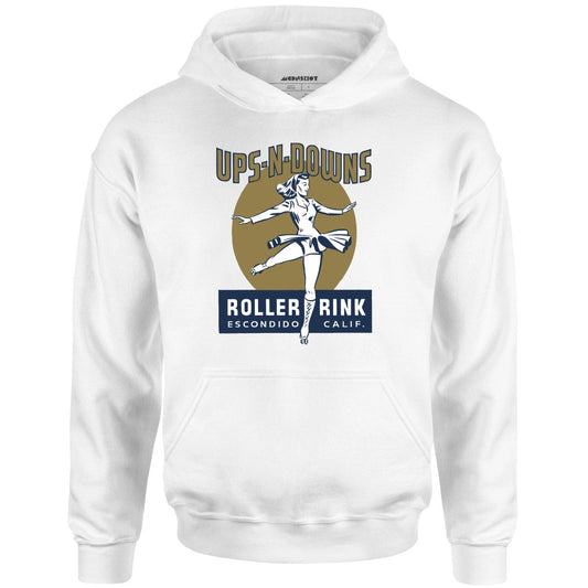 Ups-N-Downs - Escondido, CA - Vintage Roller Rink - Unisex Hoodie