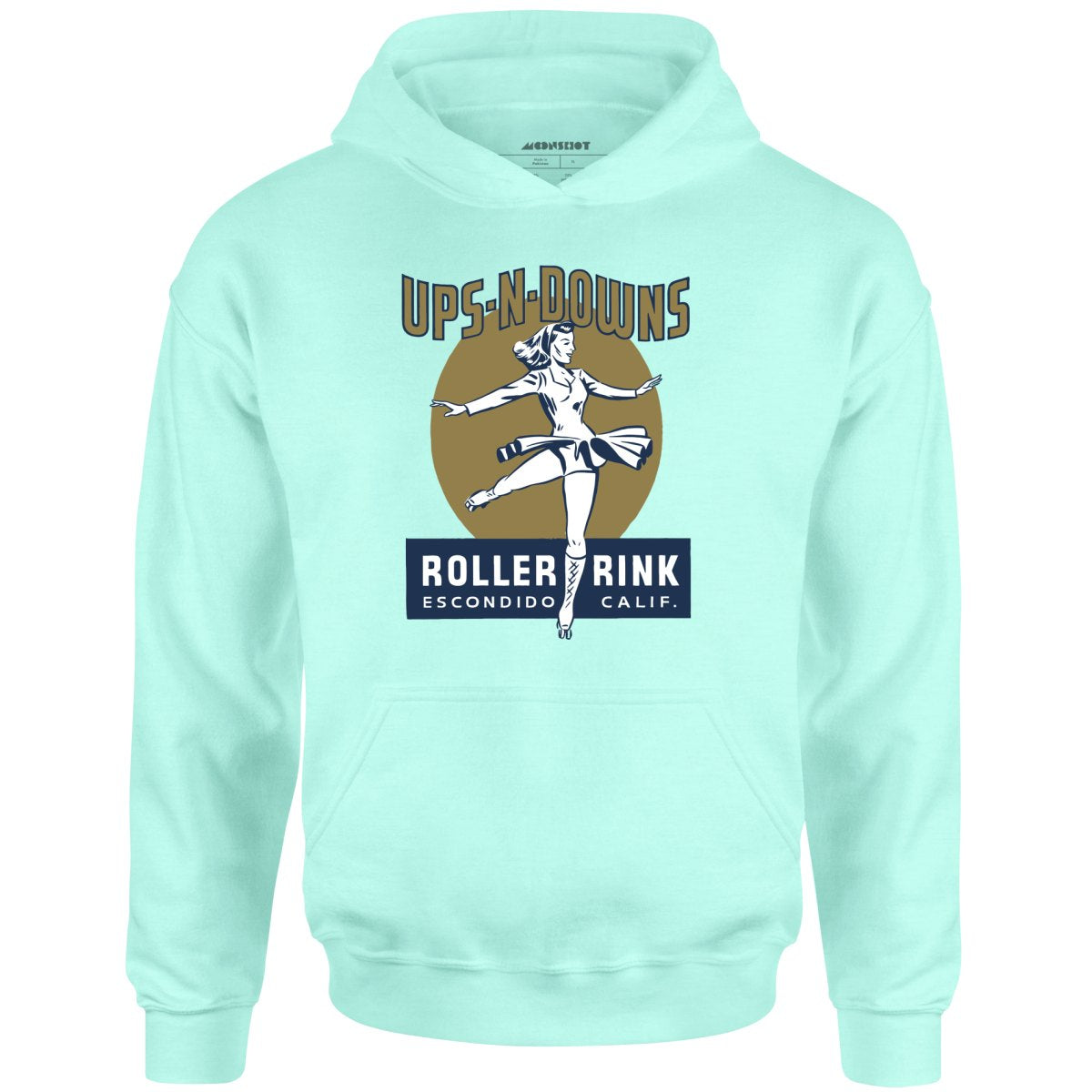 Ups-N-Downs - Escondido, CA - Vintage Roller Rink - Unisex Hoodie