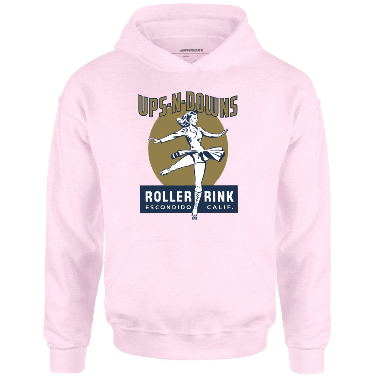 Ups-N-Downs - Escondido, CA - Vintage Roller Rink - Unisex Hoodie