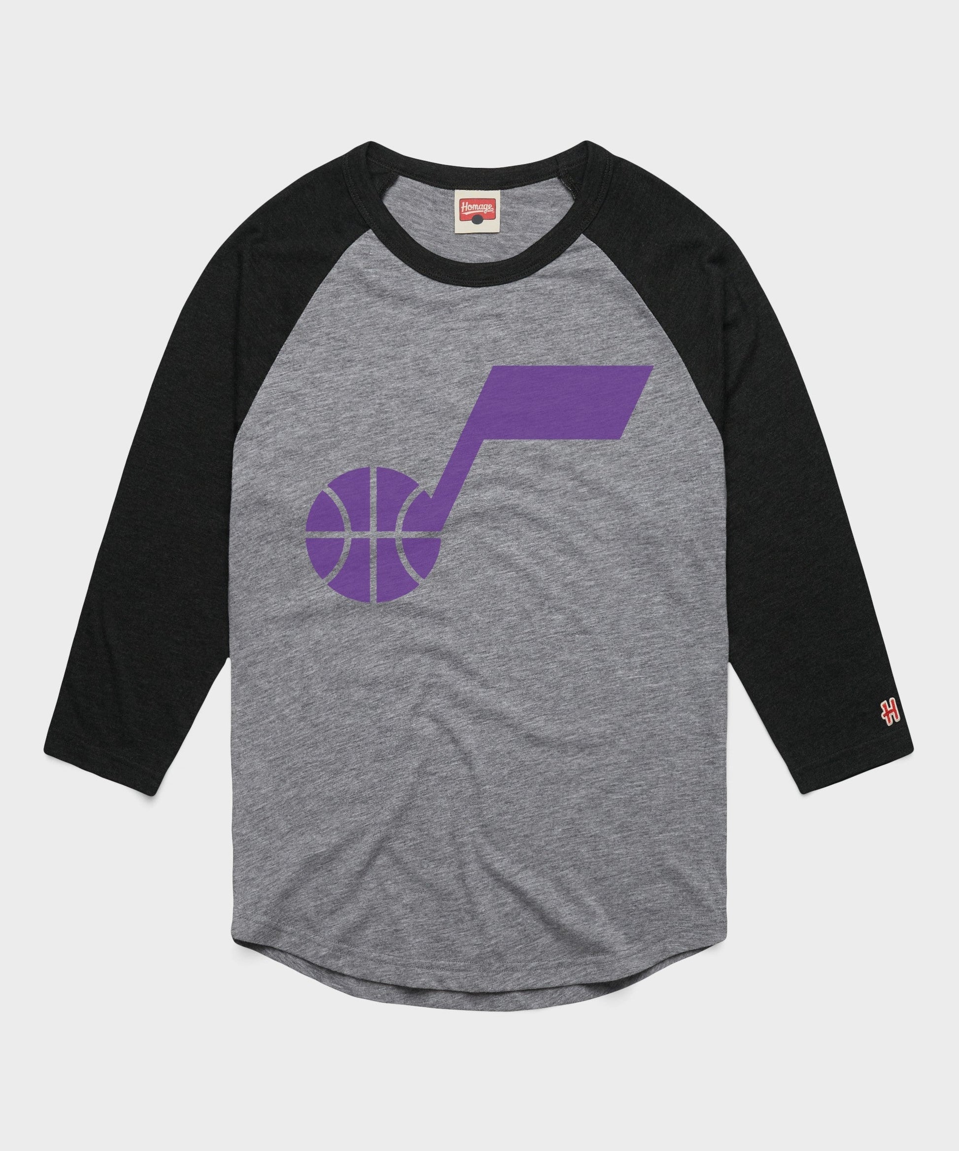 Utah Jazz Logo Raglan