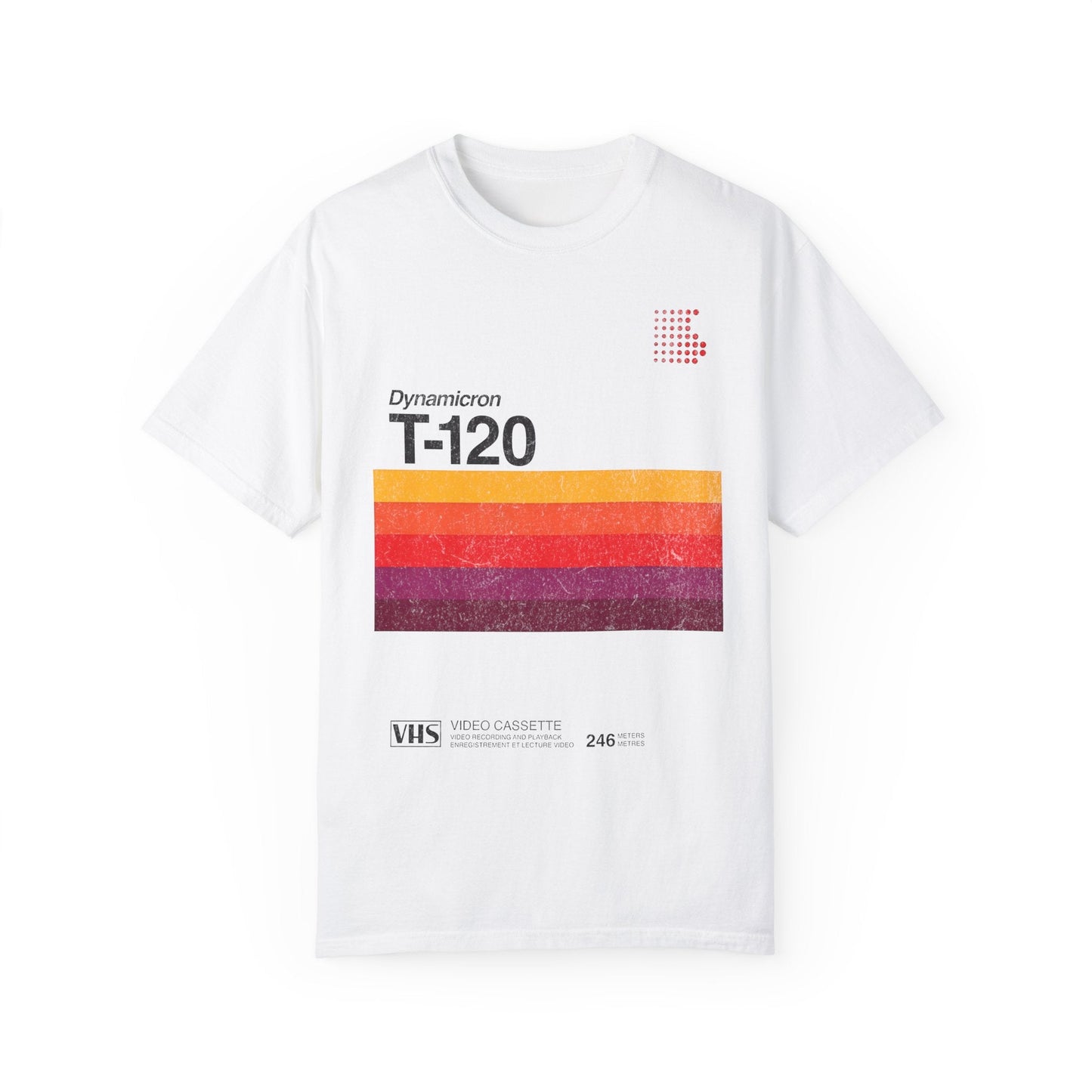 VHS T-120 Vintage Video Tape Retro Graphic Tee.