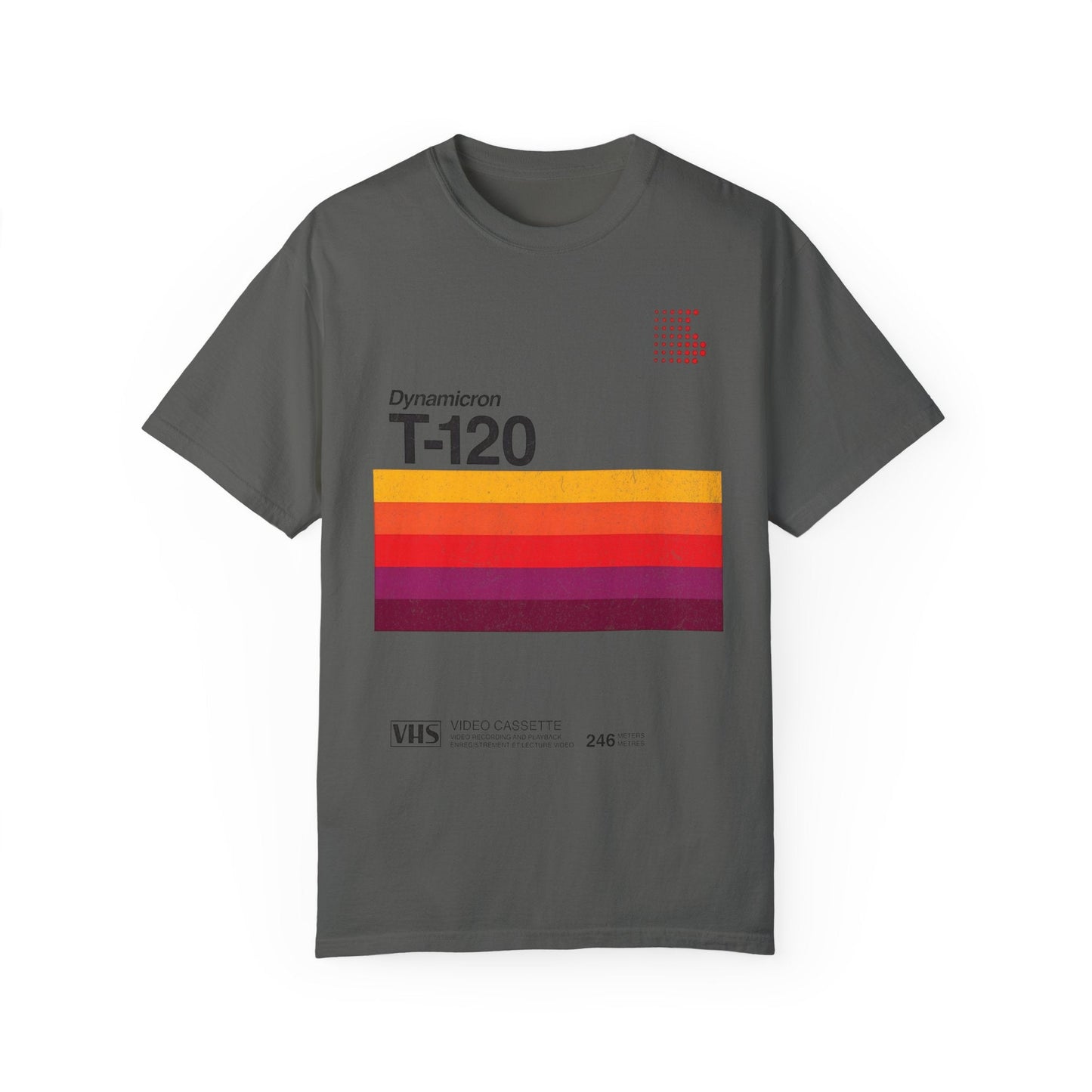 VHS T-120 Vintage Video Tape Retro Graphic Tee.