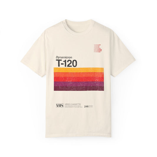 VHS T-120 Vintage Video Tape Retro Graphic Tee.