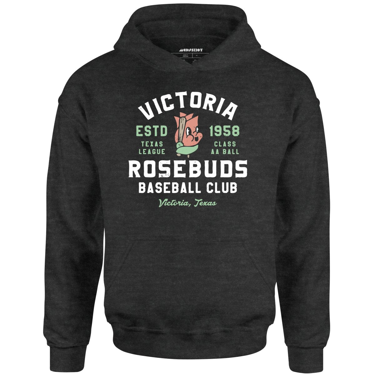 Victoria Rosebuds - Texas - Vintage Defunct Baseball Teams - Unisex Hoodie