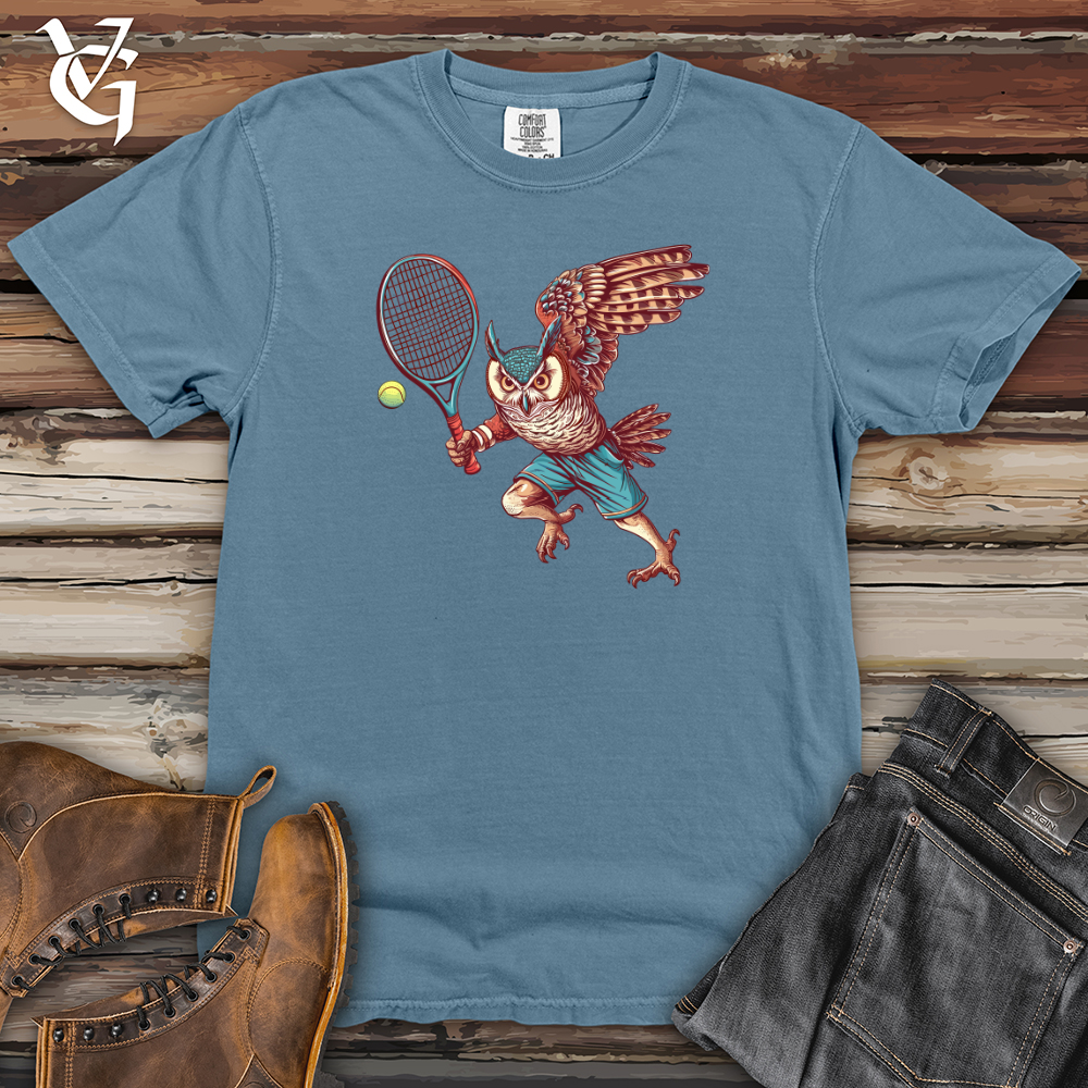 Owl Tennis Champion Heavy Cotton Comfort Colors Tee