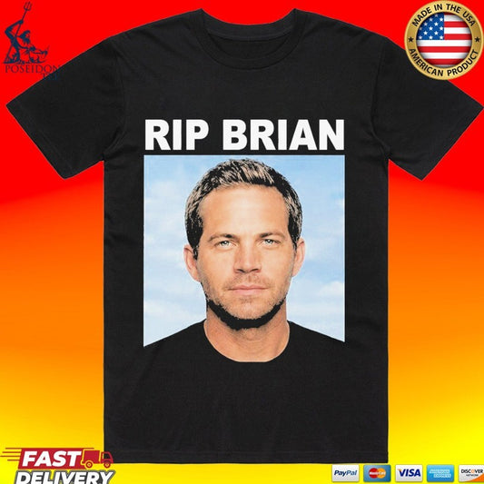 Vin Diesel Rip Brian Paul Walker T-shirt