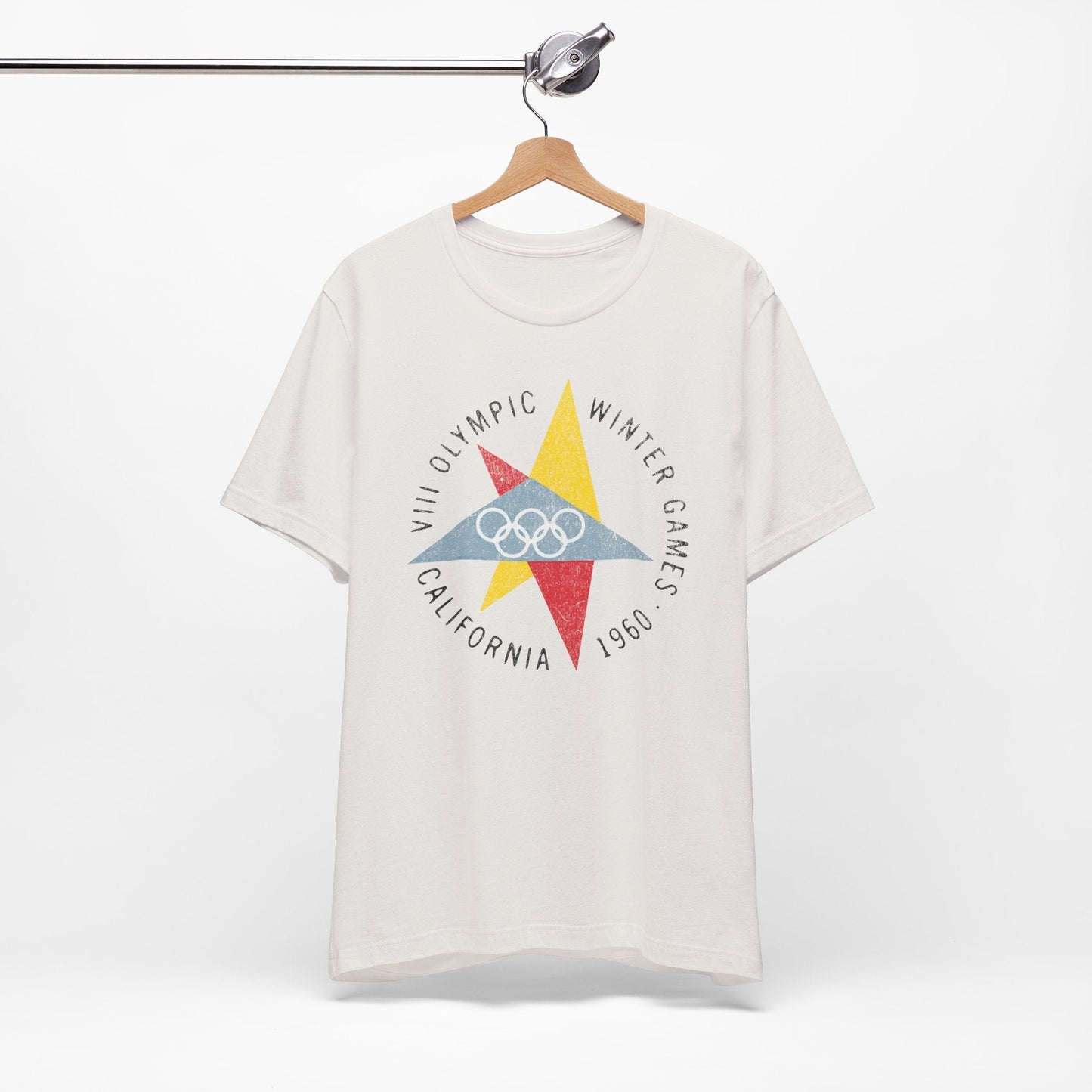 Vintage 1960 California Winter Games Retro Graphic T-shirt.