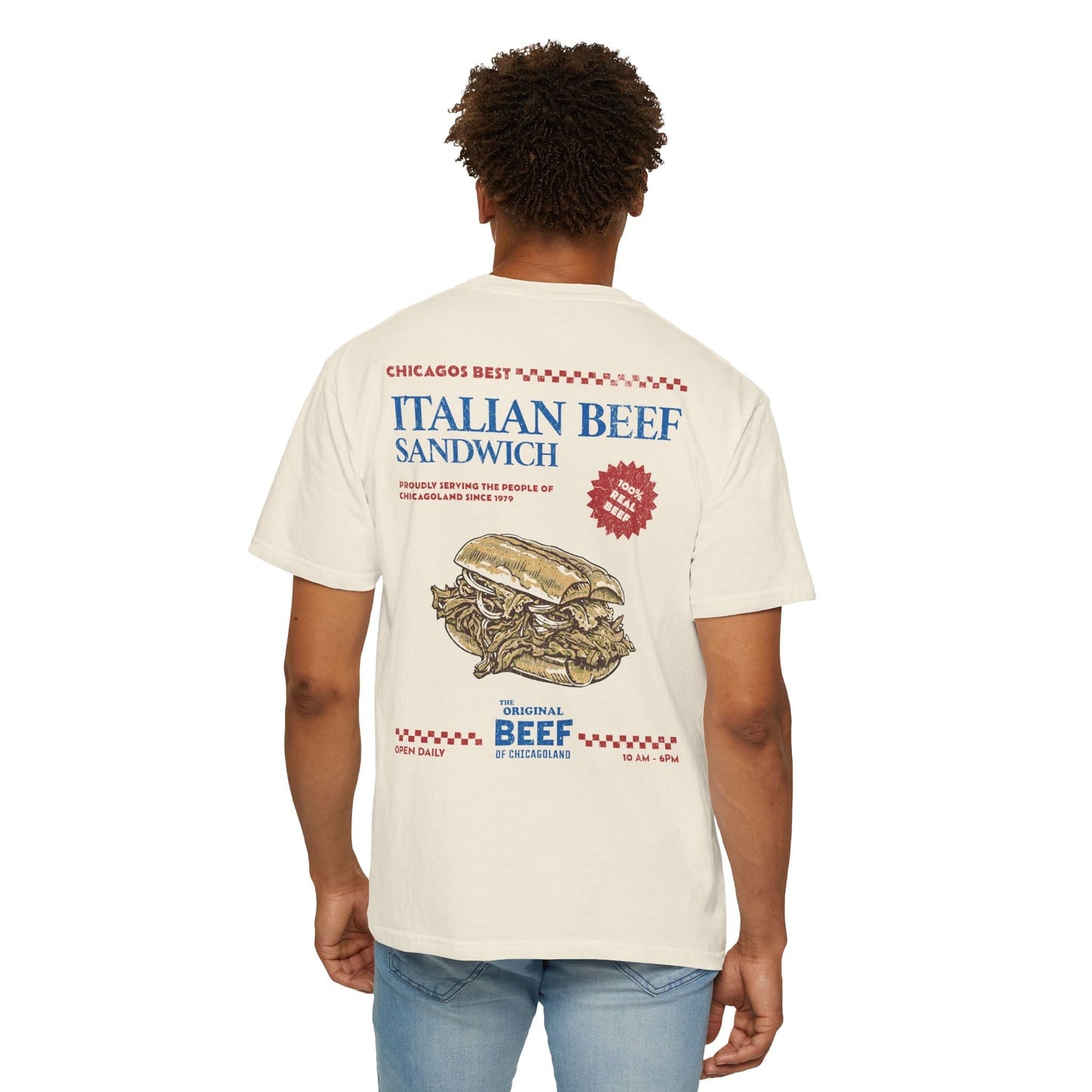 Vintage Chicagoland Italian Beef Sandwich Retro T-shirt.