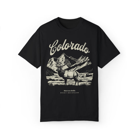 Vintage Colorado Wildlife Graphic Tee. Retro Nature Shirt