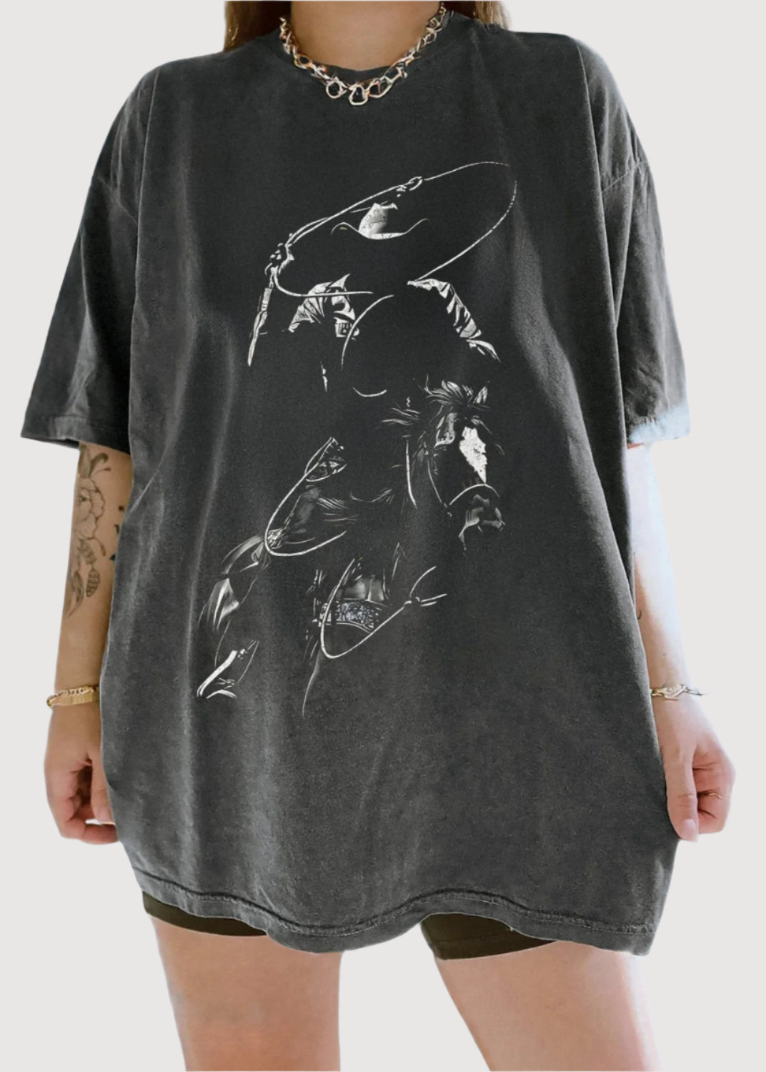 Vintage Cowboy Silhouette Retro T-Shirt