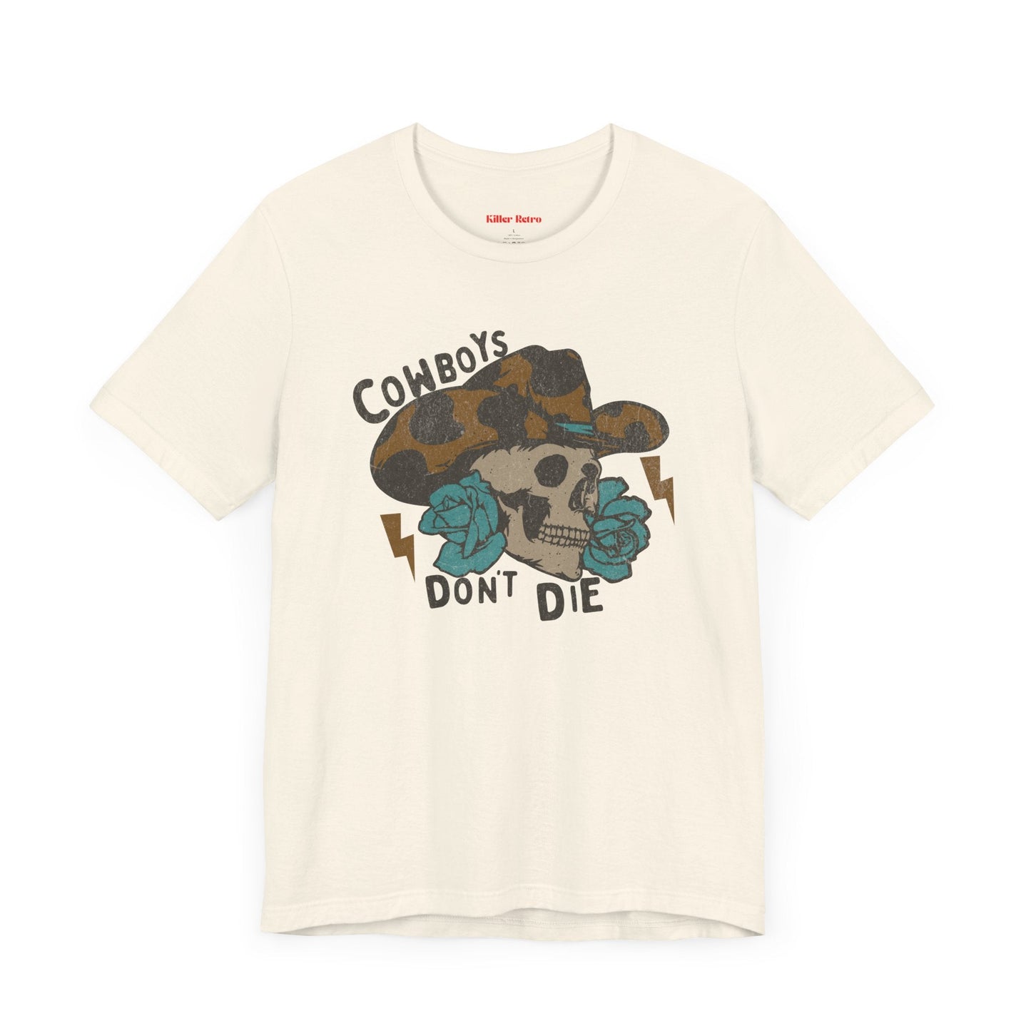 Vintage Cowboys Don't Die Western Graphic Tee