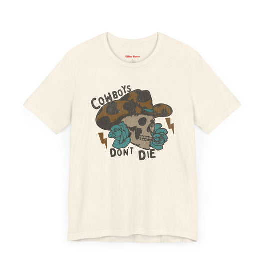 Vintage Cowboys Don't Die Western Graphic Tee