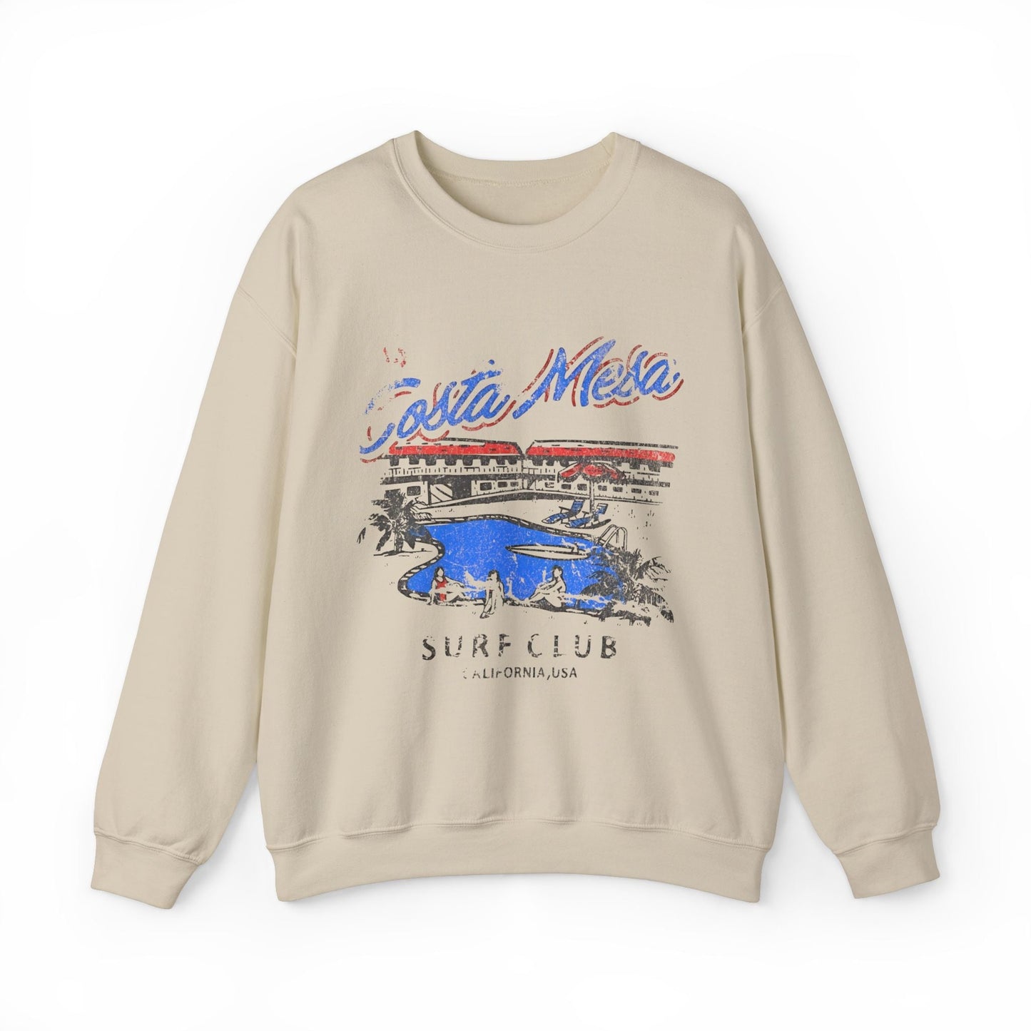 Vintage Costa Mesa Surf Club Retro Sweatshirt