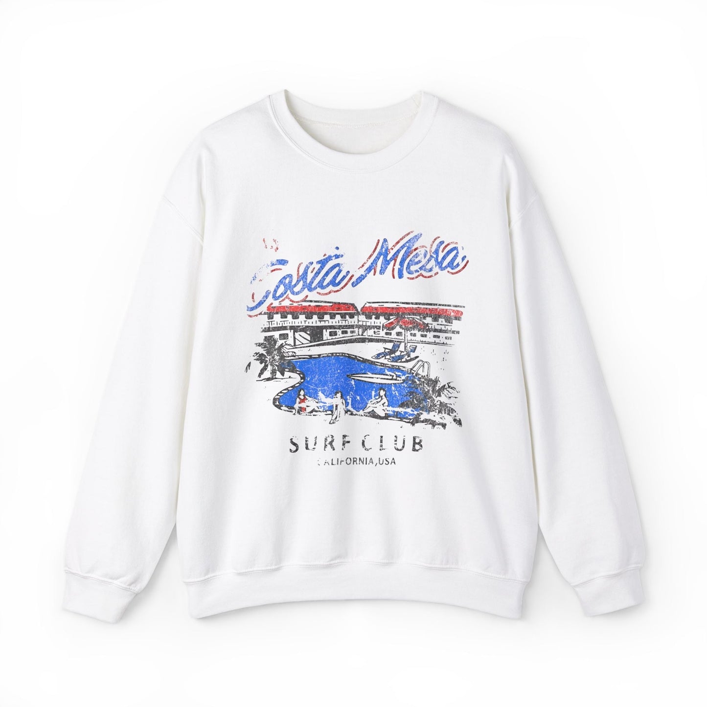 Vintage Costa Mesa Surf Club Retro Sweatshirt