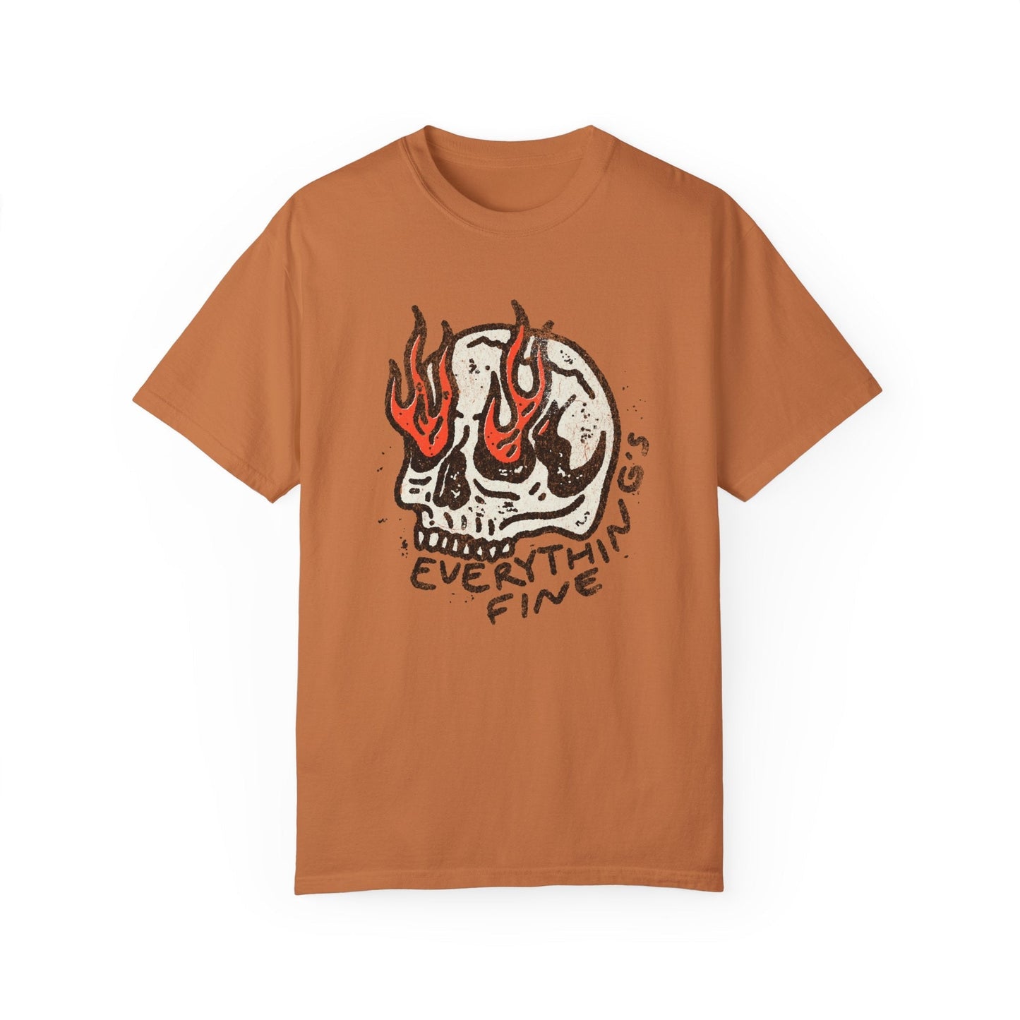 Vintage Everything's Fine Funny Retro Graphic T-shirt