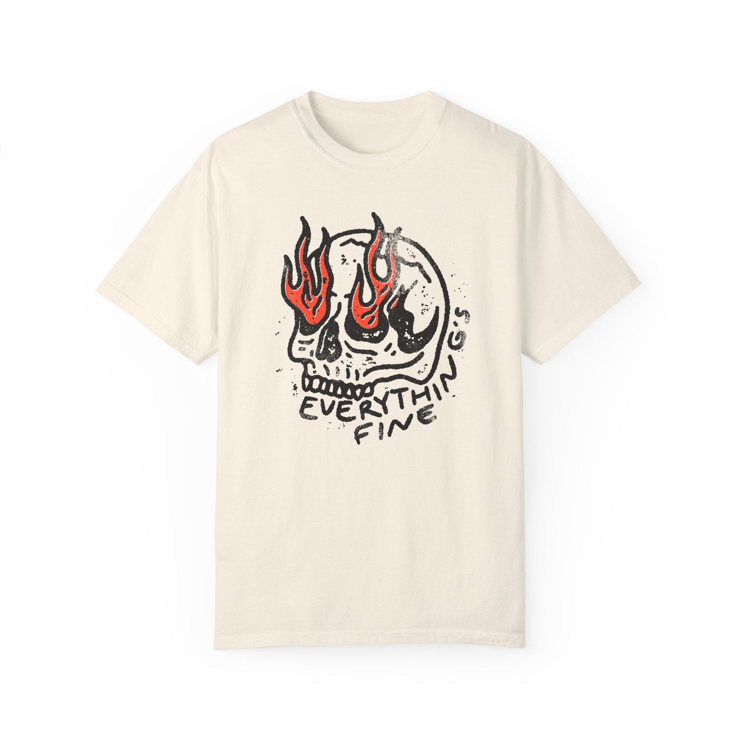 Vintage Everything's Fine Funny Retro Graphic T-shirt