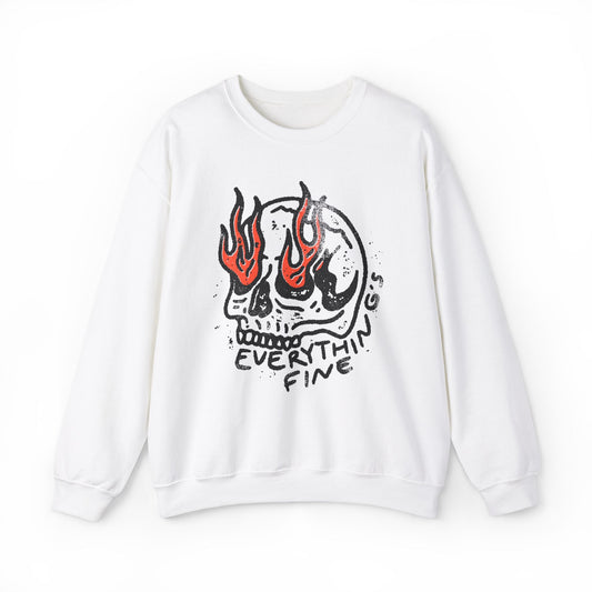 Vintage Funny Everything's Fine Sweatshirt