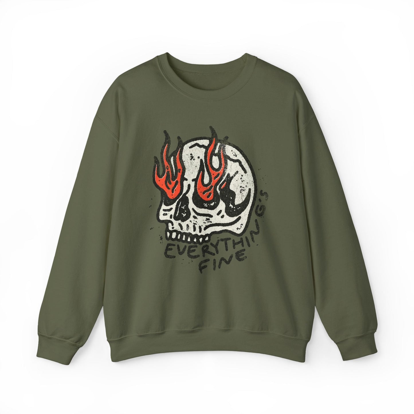 Vintage Funny Everything's Fine Sweatshirt