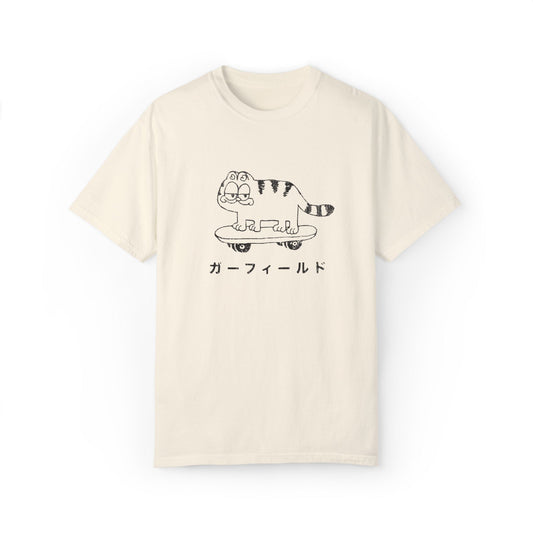 Vintage Garf Cat Japanese Retro Graphic Tee.