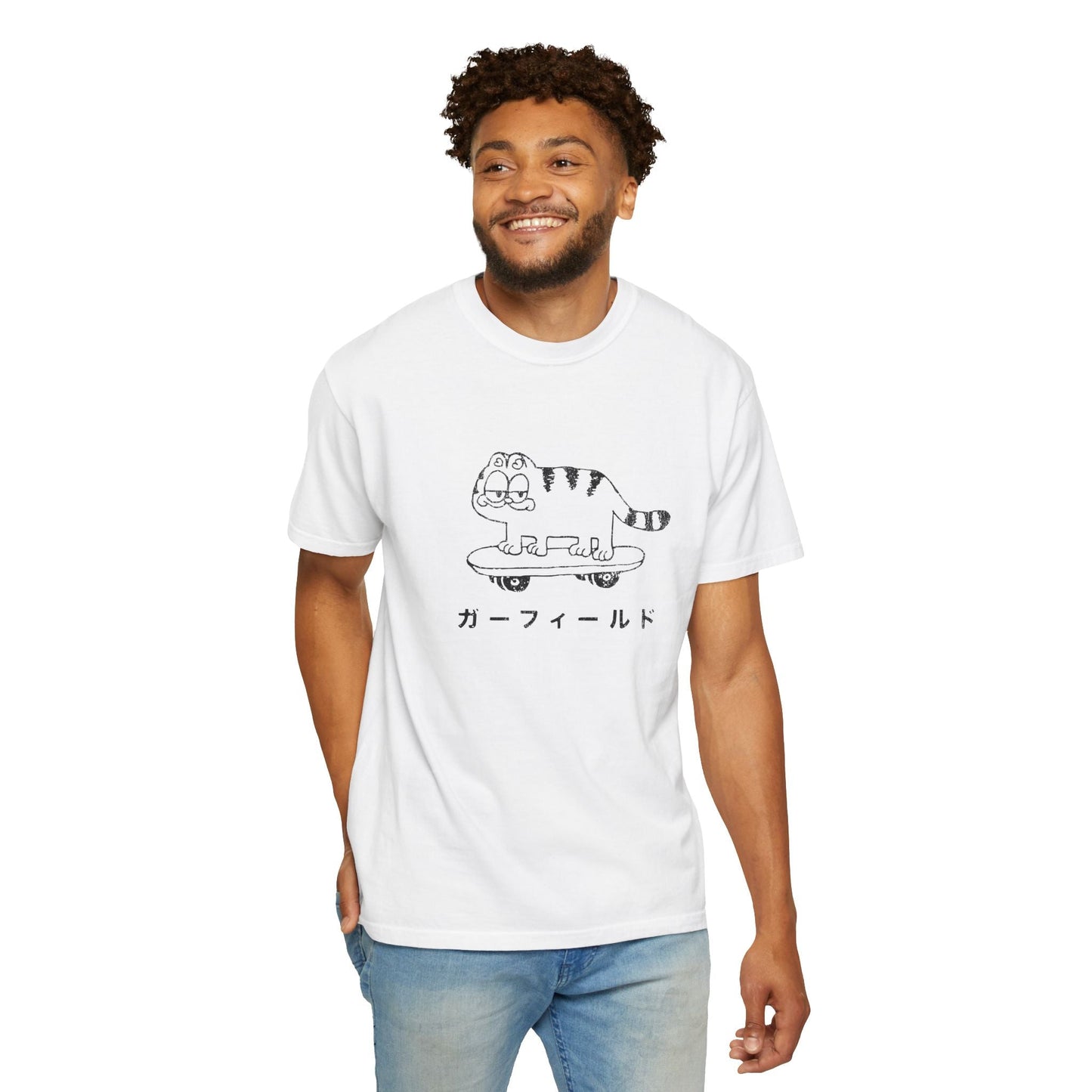 Vintage Garf Cat Japanese Retro Graphic Tee.