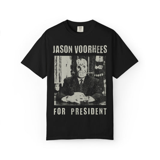 Vintage Jason Voorhees For President Tee - Retro Horror Apparel