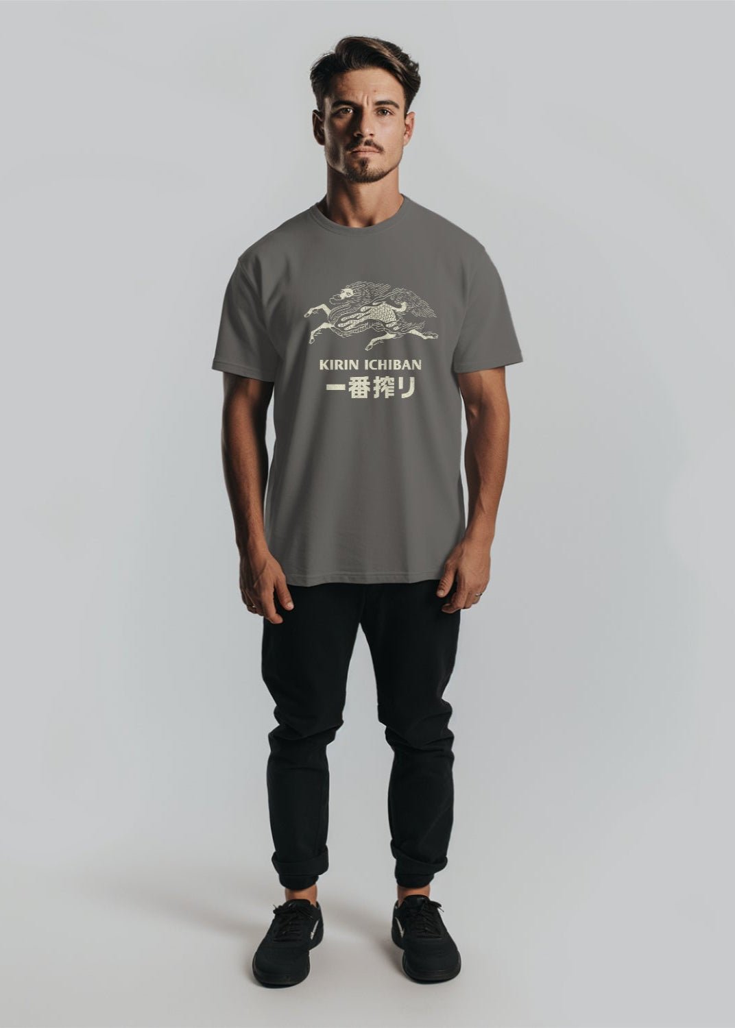 Vintage Kirin Ichiban Retro Graphic T-shirt.