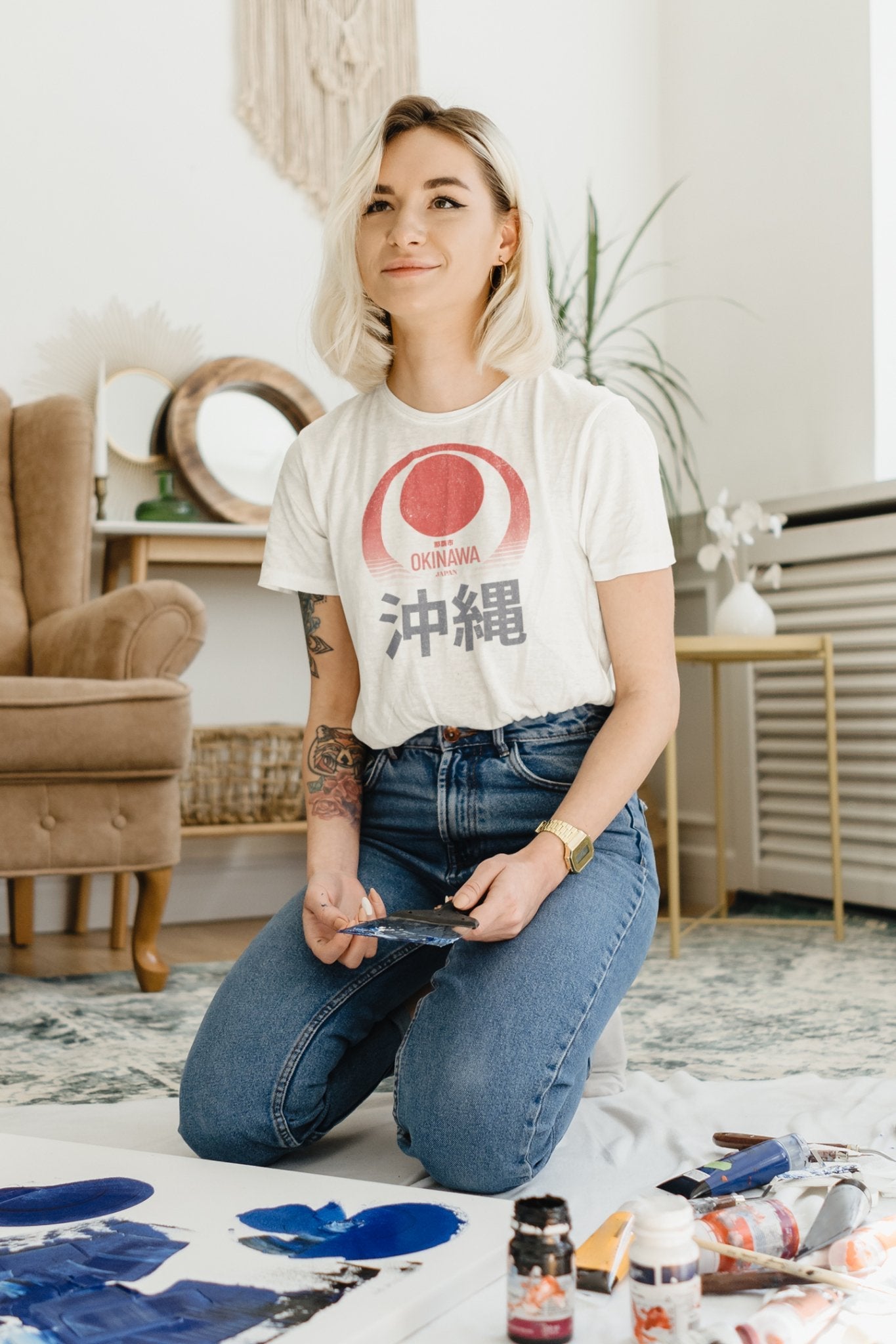 Vintage Okinawa Graphic Tee. Retro Travel T-shirt