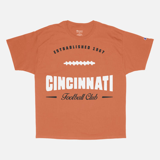 Retro Cincinnati Football Fan Graphic Tee Shirt