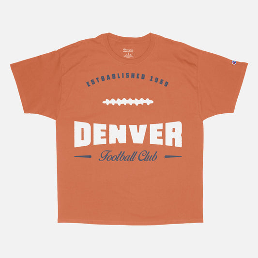 Retro Denver Football Fan Graphic Tee