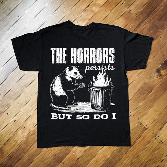 THE HORRORS POSSUM BLACK T-SHIRT