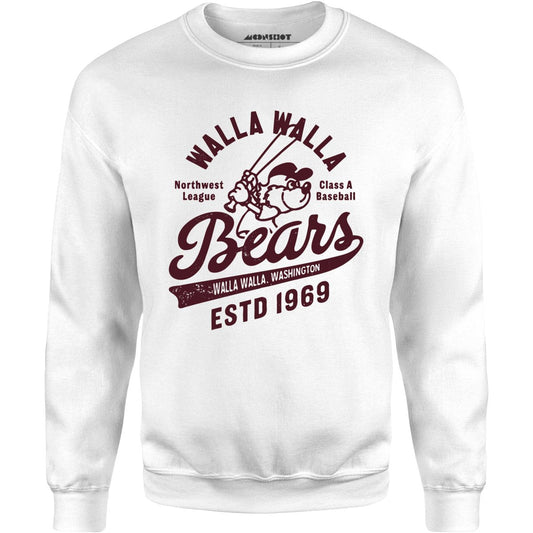 Walla Walla Bears - Washington - Vintage Defunct Baseball Teams - Unisex Sweatshirt
